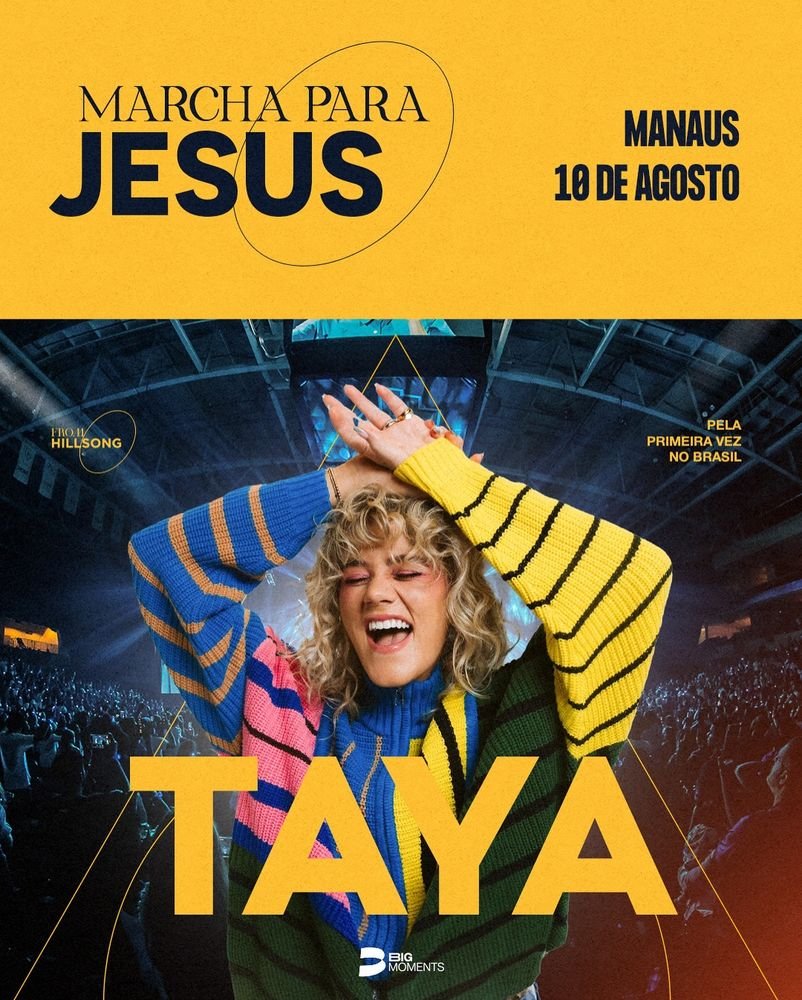 Pôster oficial — TAYA na Marcha para Jesus, Manaus